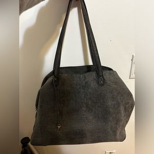 free people vegan leather shoulder bag/ tote